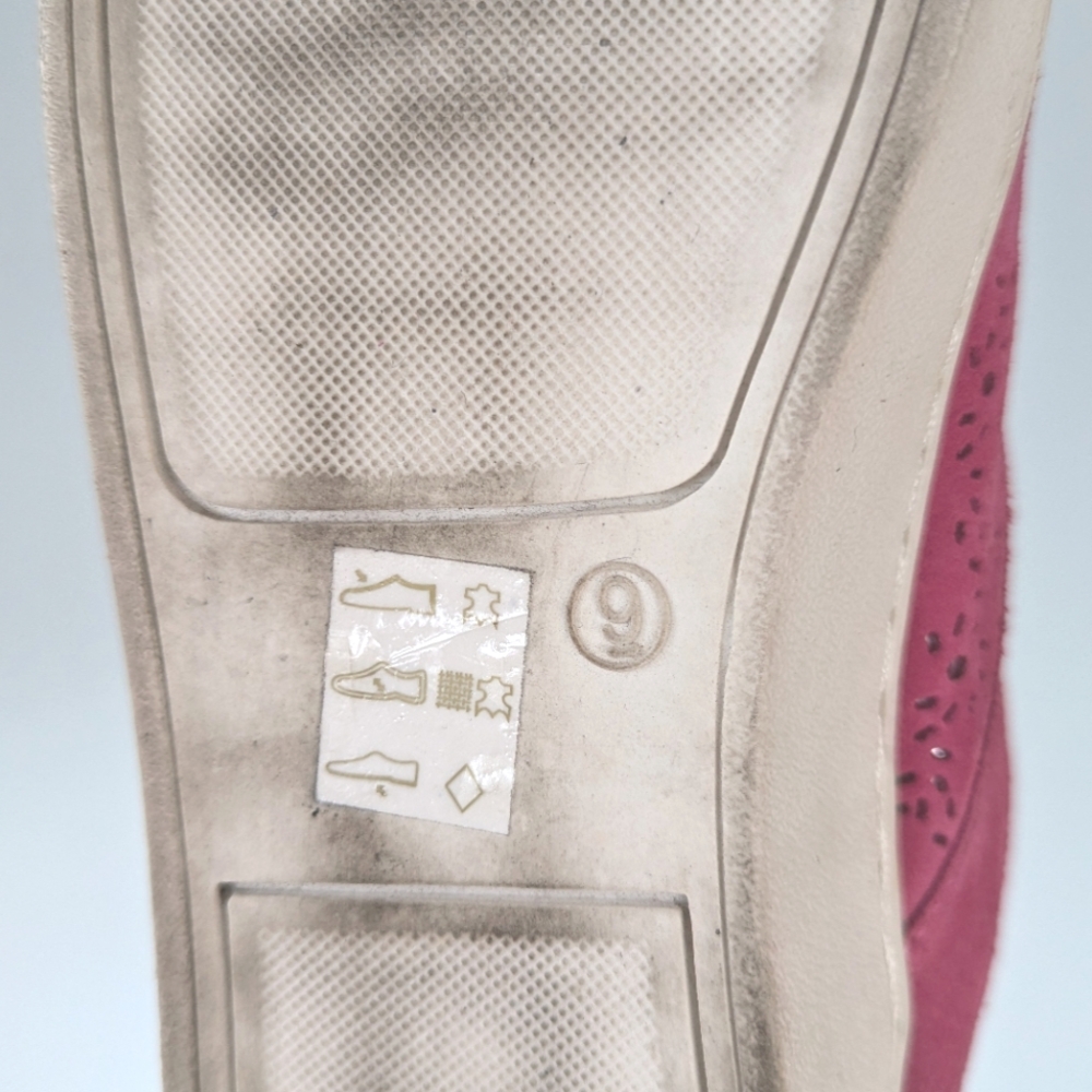 Jack Rogers Ronnie Pink Perforated Suede Slip On Sneakers - Picture 10 of 10